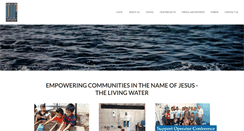 Desktop Screenshot of livingwaterworldmissions.org