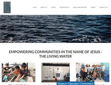 Tablet Screenshot of livingwaterworldmissions.org